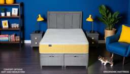Sleep Harvester - MOON Kids Cooling Mattress - Organic Tencel & Breathable UK - Double (135 x 190 cm) / Medium firm / No