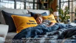 Sleep Harvester - STAR 1000 Kids Tencel Cooling Mattress - Growing Bodies UK - Small Double (120 x 190 cm) / Soft / No - thumbnail 5