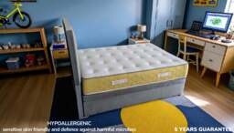 Sleep Harvester - STAR 1000 Kids Tencel Cooling Mattress - Growing Bodies UK - Small Double (120 x 190 cm) / Soft / No - thumbnail 4