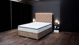 Sleep Harvester - RANA Upholstered Ottoman Bed - Foot End Opening Storage UK - Single (90 x 190 cm) / Yes / Marble Platinum - thumbnail 3