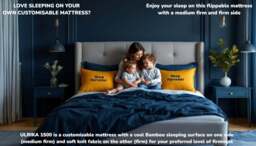 Sleep Harvester - ULRIKA 1500 Bamboo Ergopaedic® Mattress UK - Duo Feel Sleep - Euro King (160 x 200 cm) / No - thumbnail 5