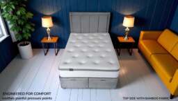 Sleep Harvester - ULRIKA 1500 Bamboo Ergopaedic® Mattress UK - Duo Feel Sleep - Euro King (160 x 200 cm) / No - thumbnail 6