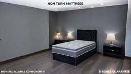 Sleep Harvester - GLOW 3000 Box Top Tencel Mattress - UK Wool Cooling - Double (135 x 190 cm) / Medium firm / No - thumbnail 2