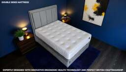 Sleep Harvester - BLISS 1000 Natural Tencel Mattress UK - Hybrid & Wool - Euro Double (140 x 200 cm) / Firm / Yes (+£45) - thumbnail 2