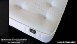 Sleep Harvester - BLISS 1000 Natural Tencel Mattress UK - Hybrid & Wool - Euro Double (140 x 200 cm) / Firm / Yes (+£45) - thumbnail 7