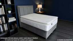 Sleep Harvester - GALAXY 3000 Tencel Pillow Top Mattress - Big Build People UK - Single (90x 190 cm) / Firm (Over 95 Kg) / No - thumbnail 3