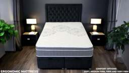 Sleep Harvester - FACULTY 2000 Hotel Quality Euro Top Mattress UK - Pressure Relief - Euro Double (140 x 200 cm) / Medium firm / No