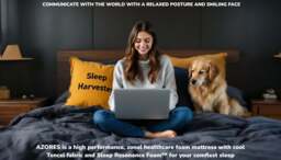 Sleep Harvester - AZORES Natural Tencel Cooling Mattress - Health Foam UK - Euro King (160 x 200 cm) / Soft / No - thumbnail 9