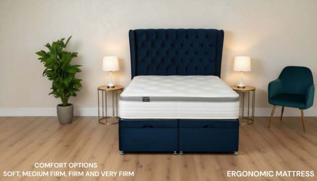 Sleep Harvester - ESLA 2000 Orthopaedic Hybrid Mattress UK – Ergonomic Pain Relief & Deep Comfort - Euro Single (90 x 200 cm) / Soft (for side sleepers) / No - image 1