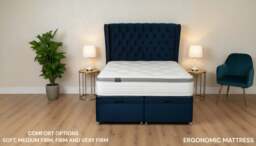 Sleep Harvester - ESLA 2000 Orthopaedic Hybrid Mattress UK – Ergonomic Pain Relief & Deep Comfort - Euro Single (90 x 200 cm) / Soft (for side sleepers) / No