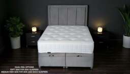 AMELIA 1000 Ergopaedic® Mattress - Duo Feel Comfort UK, Double (135 x 190 cm)
