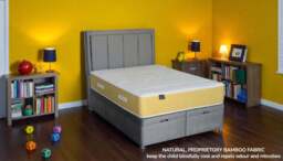 Sleep Harvester - TIGER Kids Cooling Mattress - Natural Bamboo & Health Foam UK - Double (135 x 190 cm) / Medium firm / No - thumbnail 2