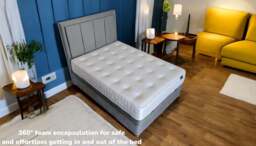 Sleep Harvester - DEAN 2000 Tencel Memory Foam Mattress UK - Premium Sleep Comfort - Euro Double (140 x 200 cm) / Soft / Yes (+£45) - thumbnail 3