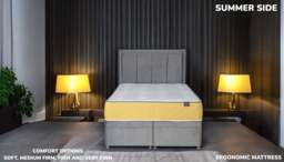 INIS 2000 Tencel & Wool Mattress UK - Temperature Adaptive, Euro Double (140 x 200 cm) / Firm / Yes (+£45)