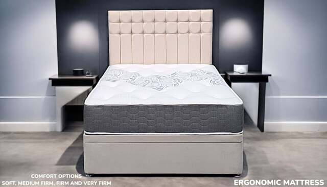 CINDY 2000 Pocket Sleep ResonanceĀ® Mattress UK - Posture Support, Euro King (160 x 200 cm) / Soft / No