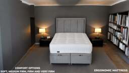 FELLOW 1500 Pocket Spring Mattress - UK Pain Relief, King (150 x 200 cm) / Firm / No