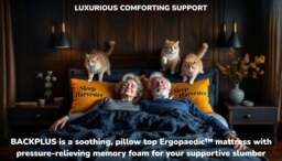 Sleep Harvester - BACKPLUS Ergopaedic® - Memory Pillow Top Orthopaedic Mattress UK - King (150 x 200 cm) / Medium firm / No - thumbnail 5