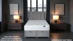 Sleep Harvester - LEONORE 1000 Bamboo Ergopaedic® Mattress - Duo Feel Ortho UK - Small Double (120 x 190 cm) / Yes (+£45) - thumbnail 1