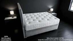 Sleep Harvester - LEONORE 1000 Bamboo Ergopaedic® Mattress - Duo Feel Ortho UK - Small Double (120 x 190 cm) / Yes (+£45) - thumbnail 7