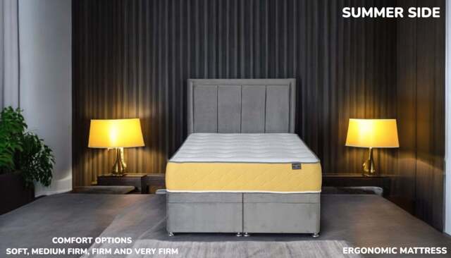INIS 2000 Tencel & Wool Mattress UK - Temperature Adaptive, Super King (180 x 200 cm) / Very Firm / Yes (+£45)