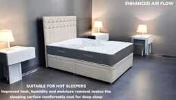 Sleep Harvester - CINDY 2000 Pocket Sleep Resonance® Mattress UK - Posture Support - Small Double (120 x 190 cm) / Very firm / Yes (+£45) - thumbnail 3