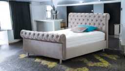 Sleep Harvester - DIANA Chesterfield Bed Frame - Scrolled Design UK - Super King / Marble Stone - thumbnail 1