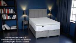 Sleep Harvester - GALAXY 3000 Tencel Pillow Top Mattress - Big Build People UK - Double (135 x 190 cm) / Medium firm (Under 95 Kg) / Yes (+£45) - thumbnail 2