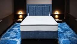 Sleep Harvester - CALORIS Ottoman End Opening Storage Bed - Upholstered UK - King (150 x 200 cm) / No / Coniston Almond