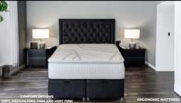 PROVOKE 2000 Pillow Top Mattress - UK Premium Cooling, Super King (180 x 200 cm) / Medium firm / No