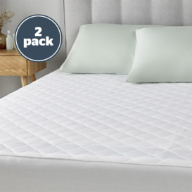 Silentnight Anti-Allergy Fitted Mattress Protector - 2 Pack