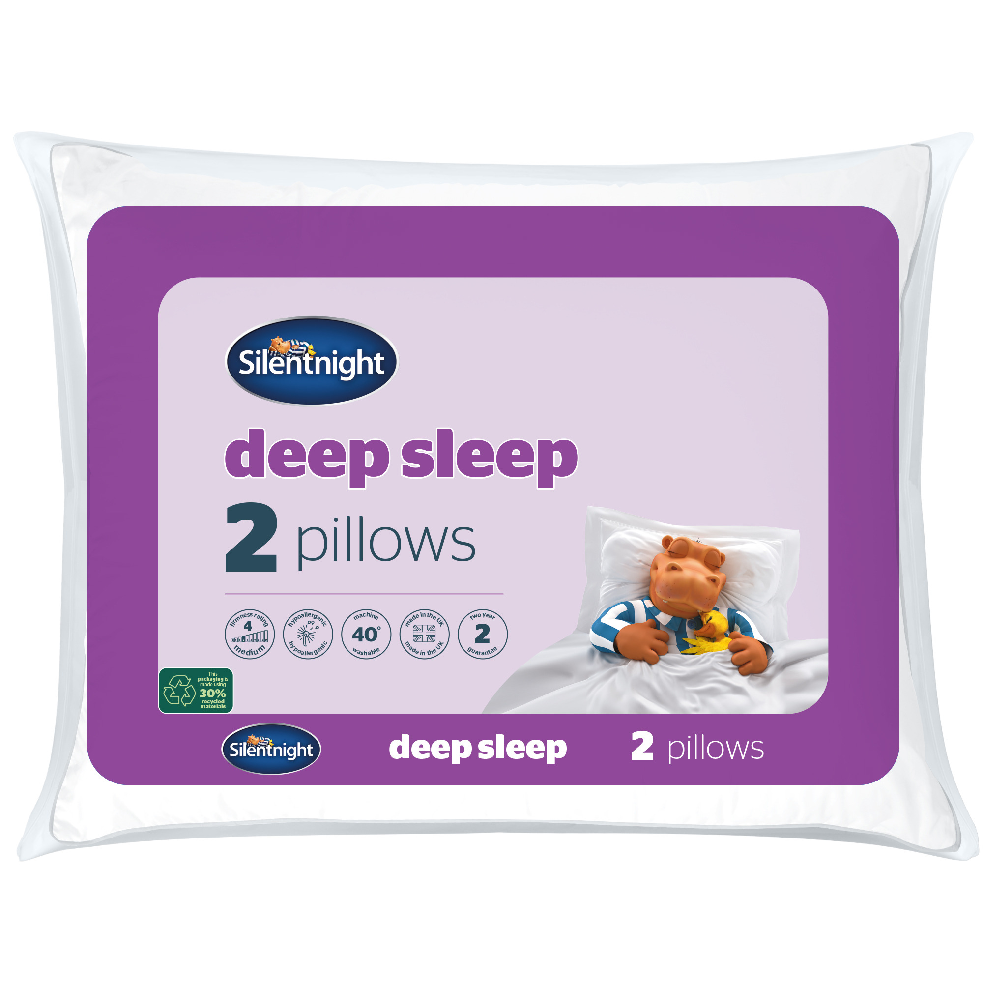 Silentnight Deep Sleep Pillow - 2 Pack