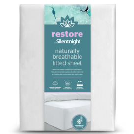 Silentnight Restore Natural Breathable Fitted Sheet