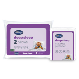 Silentnight Deep Sleep Mattress Protector &amp Pillow Bundle