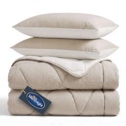 Silentnight Summer Breeze Seersucker Coverless Duvet 2.5 Tog Cream/Natural - thumbnail 2