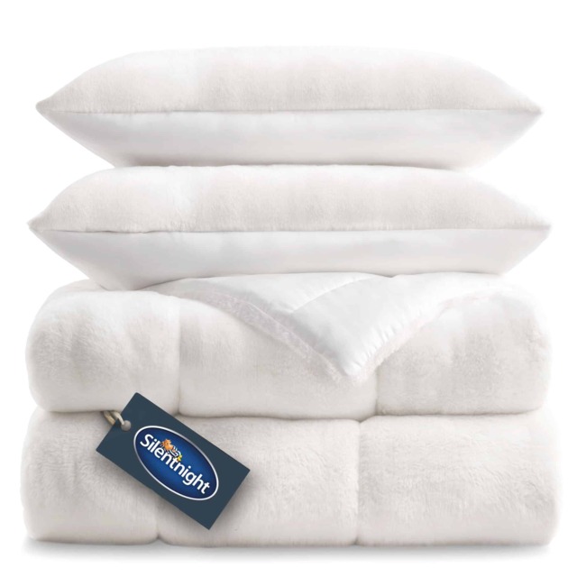 Silentnight Coverless Duvet Faux Fur 10.5 Tog - image 1