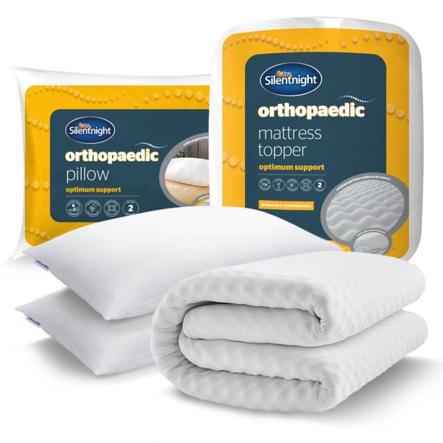 Silentnight Orthopaedic Mattress Topper & Pillow Bundle - image 1