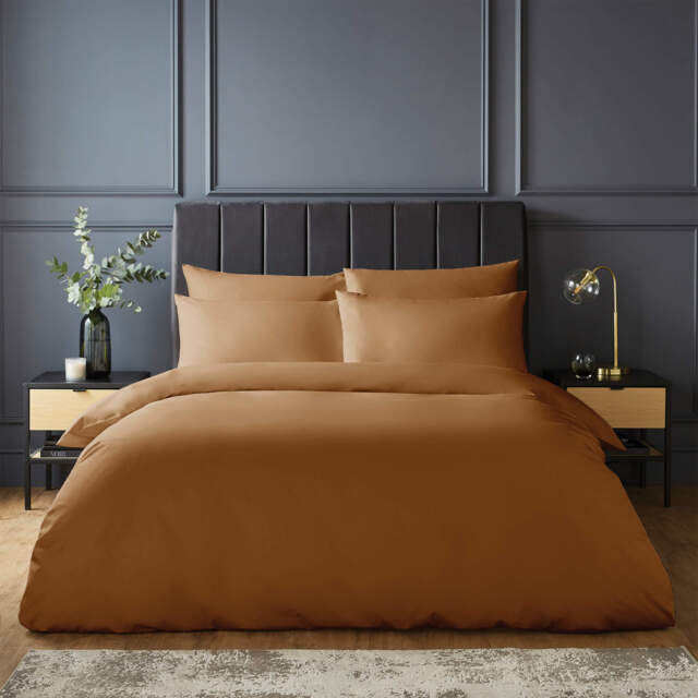 Silentnight Pure Cotton Duvet Set - Terracotta - image 1