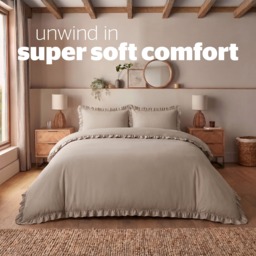 Silentnight Supersoft Duvet Set Frill Edge - thumbnail 2