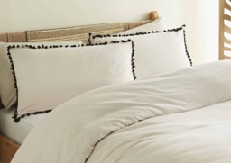 Cosmo Living by Cosmopolitan Tassel Duvet Set & Geometric Throw and Cushion Bundle - thumbnail 2