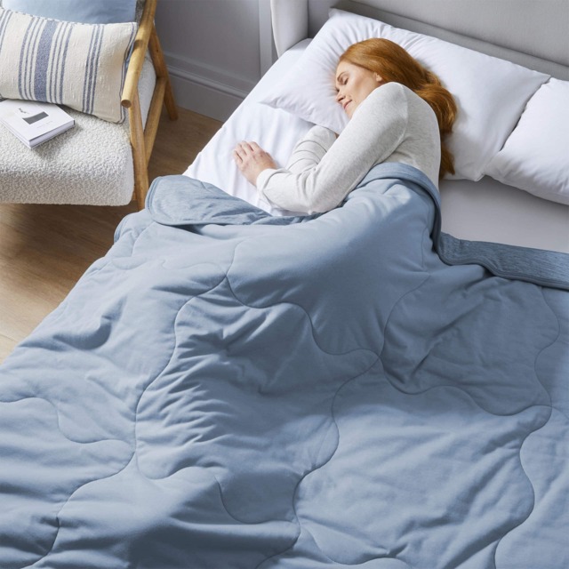 Silentnight Restore Cooling Lightweight Blanket - Blue - image 1