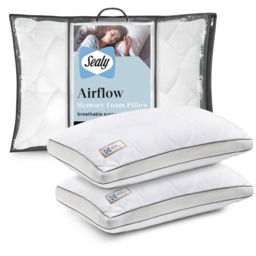 Sealy Airflow Memory Foam Pillow - 2 Pack - thumbnail 2