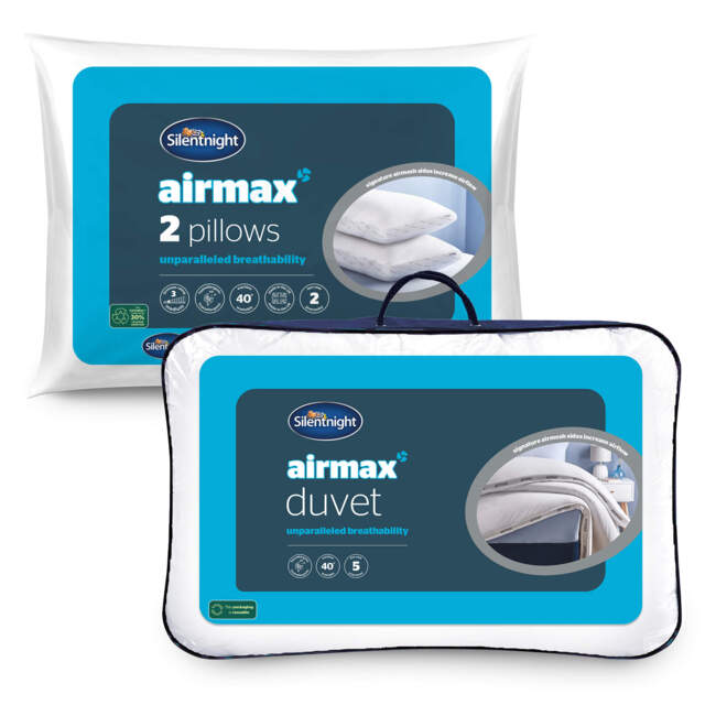 Silentnight Airmax 10.5 Tog Duvet & Pillow Pair Bundle - image 1