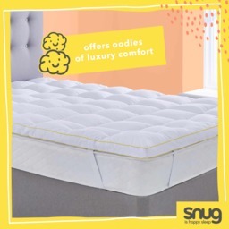 Snug Deeply Dreamy Mattress Topper, Just Right Pillow Pair and 10.5 tog Duvet Bundle - thumbnail 2