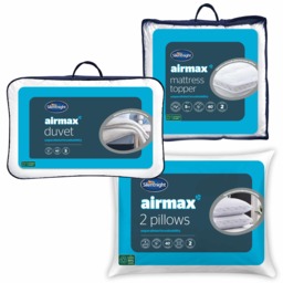 Silentnight Airmax Bed Bundle - x2 Pillows, 10.5 Tog Duvet Mattress Topper - thumbnail 2