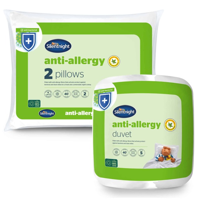 Silentnight Anti-Allergy Duvet, 10.5 Tog & Anti-Allergy pillow pair - image 1