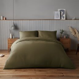 Silentnight Supersoft Duvet Set & Fitted Sheet - Olive - thumbnail 2