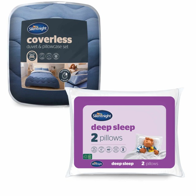 Silentnight Coverless 10.5 Tog Duvet & Deep Sleep Pillow Pair Bundle - image 1