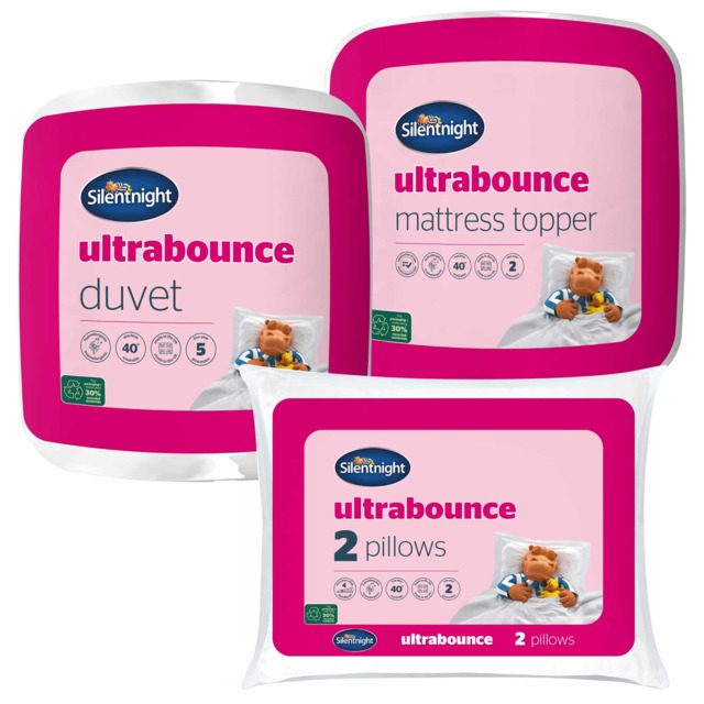 Silentnight Ultrabounce Pillows, Duvet and Mattress Topper Bundle - image 1