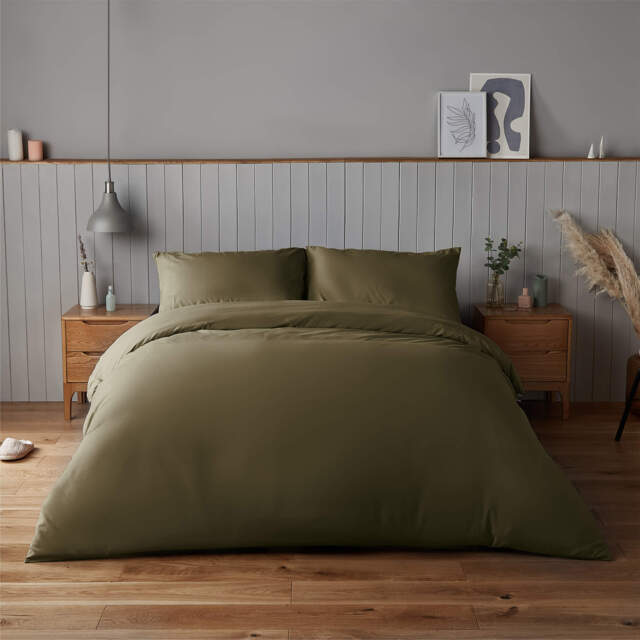 Silentnight Supersoft Olive Duvet Set - image 1