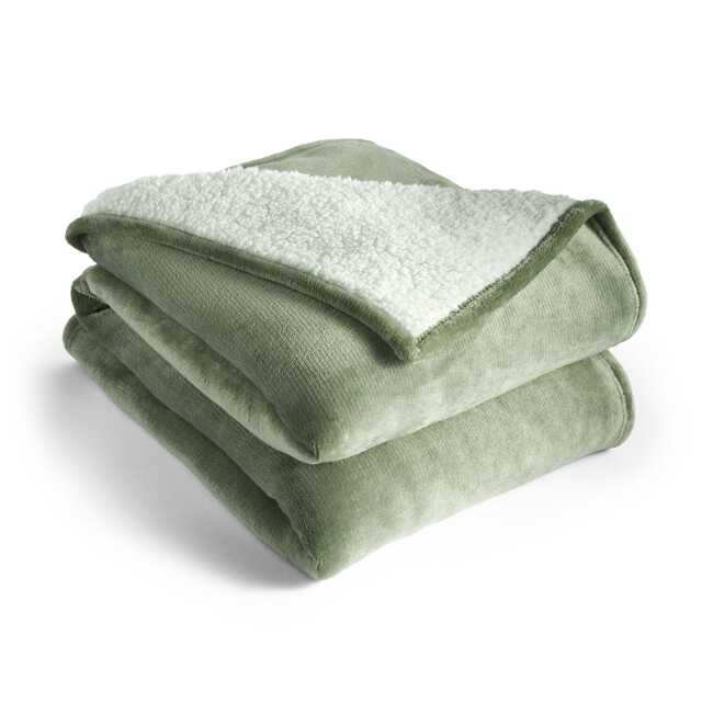 Snugsie Giant Blanket - Charcoal, Green and Stone - image 1